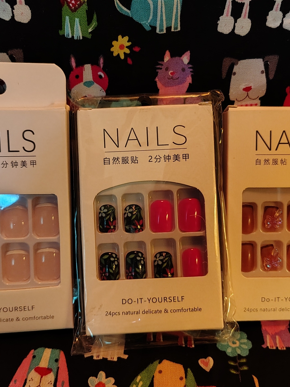 Do-It-Yourself Press-On Nail Set - 3 Packages Of 24 Nails